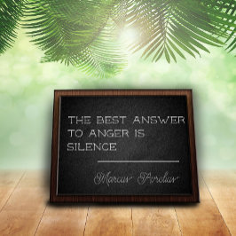 Latijnse citaat stilzwijgende poster