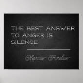 Latijnse citaat stilzwijgende poster (Voorkant)