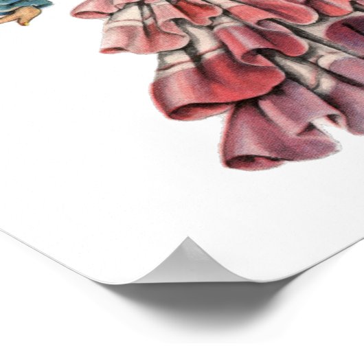  Latijnse Dancer traditionele jurk Poster (Hoek)