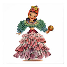  Latijnse Dancer traditionele jurk