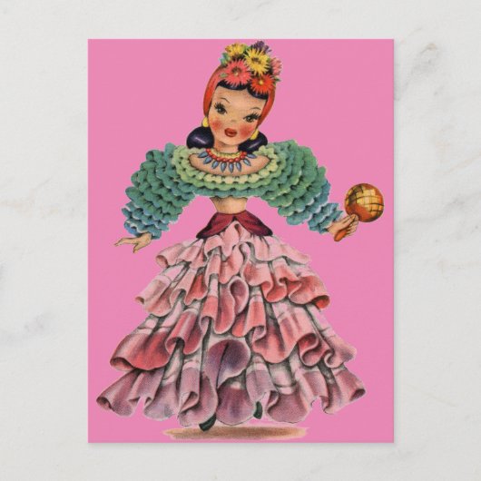 Latijnse dollar briefkaart (Voorkant)