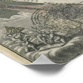 Latijnse kaart voor zonnestelsel - koning George Poster (Hoek)