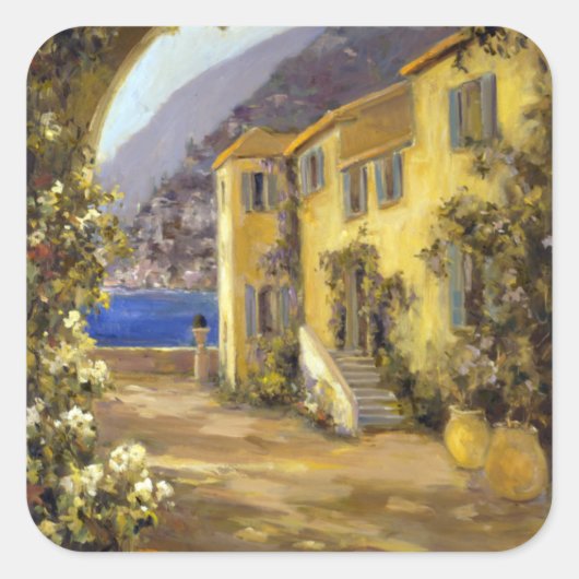 Latijnse kalm I Vierkante Sticker (Voorkant)