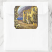 Latijnse kalm I Vierkante Sticker (Tas)