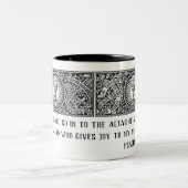 Latijnse katholieke religieuze gebedspriester tweekleurige koffiemok (Center)