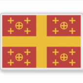 Latijnse Keizerlijke Vlag Sticker (Voorkant)