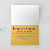 Latijnse Kerstkaart - Felix Nativitatis! Feestdagen Kaart (Binnen)