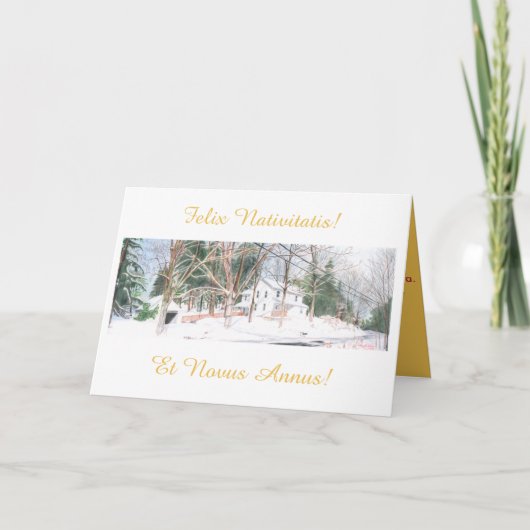 Latijnse Kerstkaart - Felix Nativitatis! Feestdagen Kaart (Voorkant)