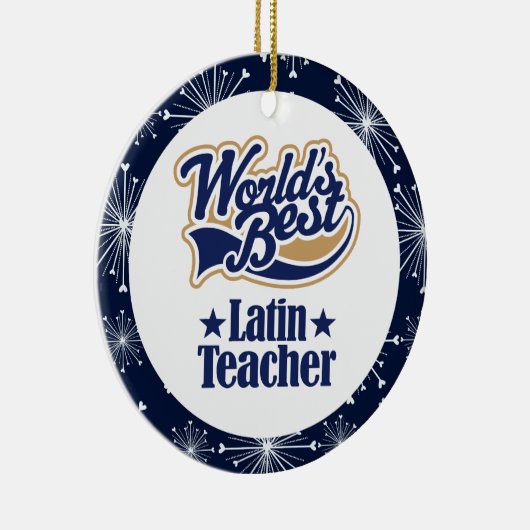 Latijnse leraar Gift Ornament (Rechts)