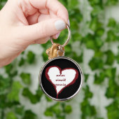 Latijnse liefde verovert alle hartkeychain sleutelhanger (Hand)