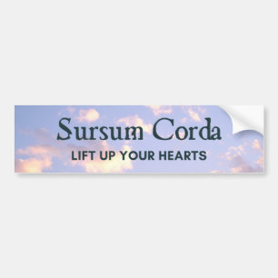 Latijnse massa Sursum Corda Trad katholieke hemd B Bumpersticker