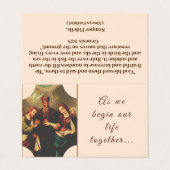 Latijnse massaweddenschap Foto's Visitekaartje (Buitenkant ongevouwen)