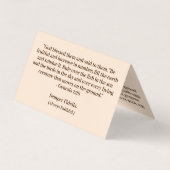 Latijnse massaweddenschap Foto's Visitekaartje (Achterkant)