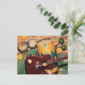 Latijnse muziekinstrumenten briefkaart (Staand voorkant)
