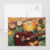 Latijnse muziekinstrumenten briefkaart (Voorkant / Achterkant)