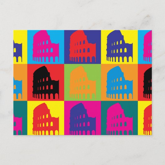 Latijnse Pop Art Briefkaart (Voorkant)