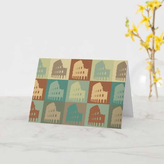 Latijnse Pop Art Kaart (Gele Bloem)