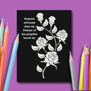 Latijnse Requiem Adult Coloring Traditioneel katho Briefkaart