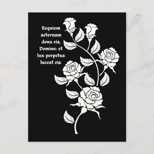 Latijnse Requiem Kleurboek voor Volwassenen Tradit Briefkaart (Voorkant)