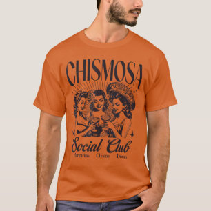 Latijnse roddel sociale club vintage grappig t-shirt