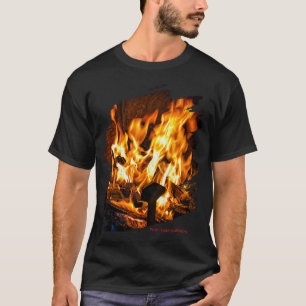 Latijnse spreuk t-shirt met mooie open haard