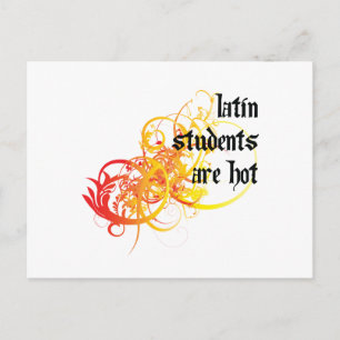 Latijnse studenten zijn heet briefkaart