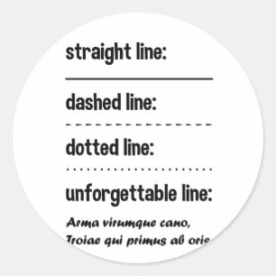 Latijnse taal grappig Gezegde Ronde Sticker