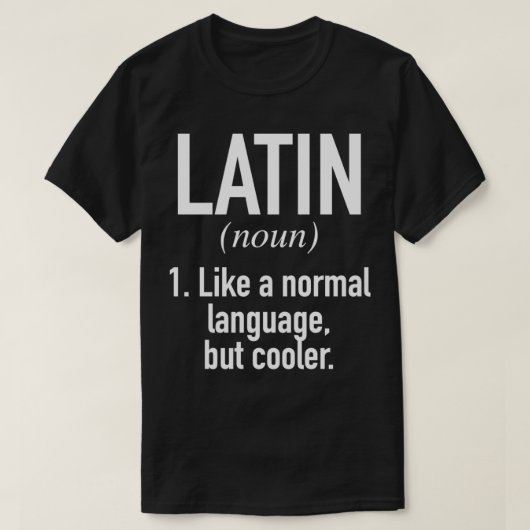 Latijnse taal - Latijnse taalkundige Linguïst T-shirt (Design voorkant)