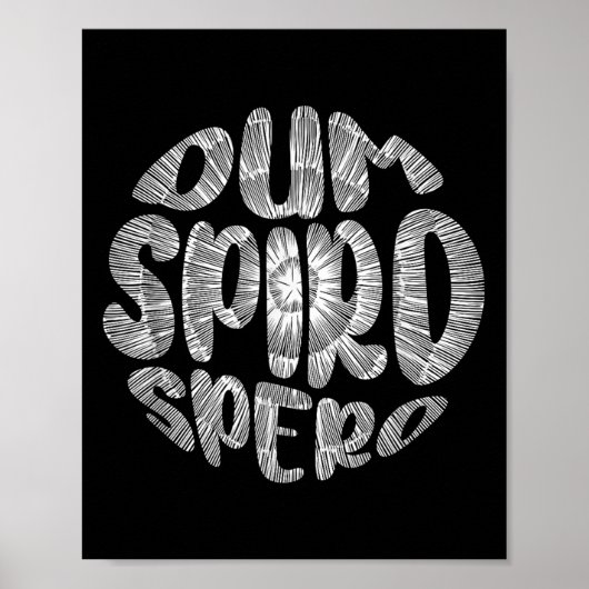Latijnse term Dum Spiro Spero Motivation Taal E Poster (Voorkant)