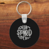 Latijnse term Dum Spiro Spero Motivation Taal E Sleutelhanger (Voorkant)