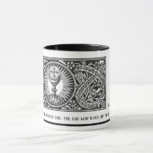 Latijnse traditionele katholieke gebeestenprijs mok (Midden)