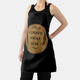 Latijnse uitdrukking - Cogito ergo sum Schort