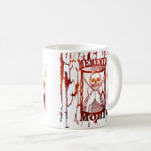 Latijnse uitdrukking - grijp de dag - Memento Mori Koffiemok (Voorkant rechts)