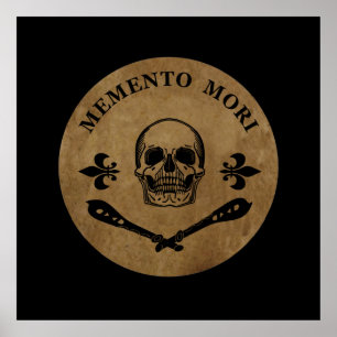 Latijnse uitdrukking - Grijp de dag - Memento Mori Poster