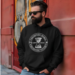 Latijnse uitdrukking - Memento Mori Memento Vivere Hoodie