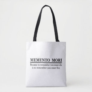 Latijnse uitdrukking - Memento Mori Tote Bag