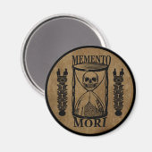 Latijnse uitdrukking - Pak de dag - Memento Mori S Magneet (Voorkant / Achterkant)