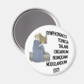 Latijnse waarschuwing aan organisatoren magneet (Voorkant / Achterkant)