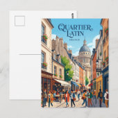 Latijnse Wijk Frankrijk Briefkaart (Voorkant / Achterkant)