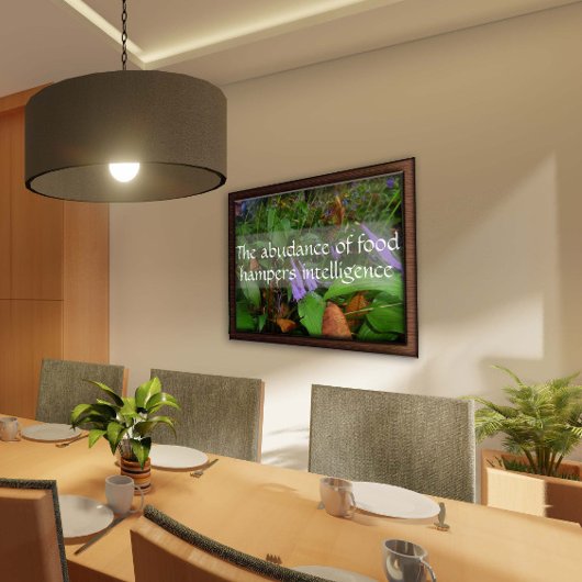 Latijnse wijsheid citeert intelligentie greenery p poster