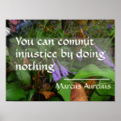 Latijnse wijsheid citeert over gerechtigheid poste poster (Voorkant)