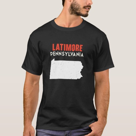 Latimore Pennsylvania USA Staat Amerika Reizen T-shirt (Voorkant)