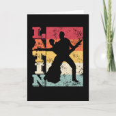 Latin American Dance Couple Vintage Kaart (Voorkant)