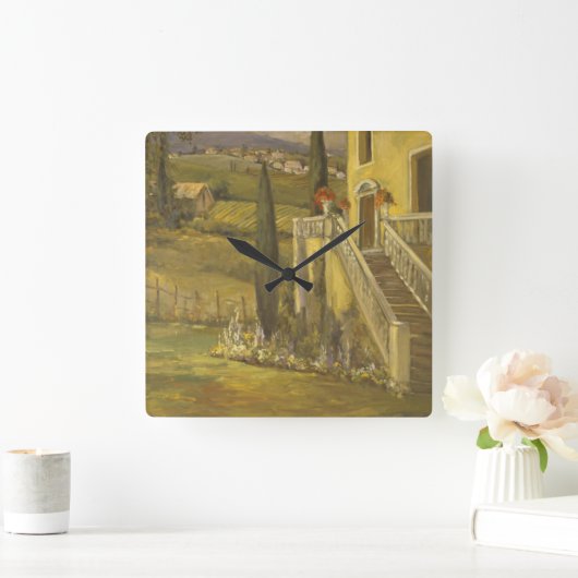 Latin Calm II Vierkante Klok (Huis)