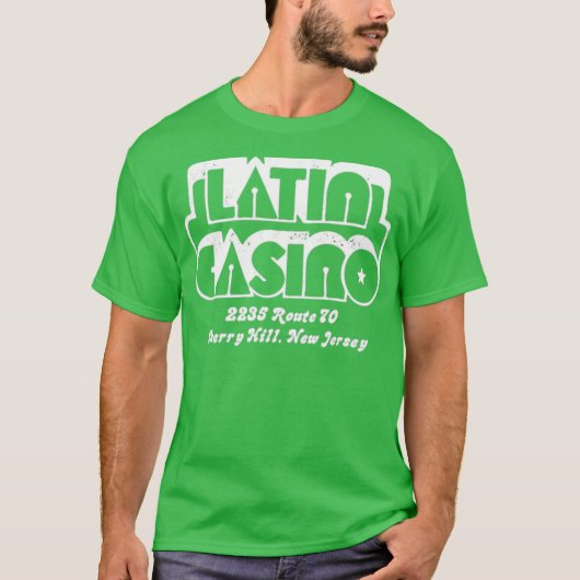 Latin Casino v2 - Cherry Hill, NJ -  nachten T-shirt (Voorkant)