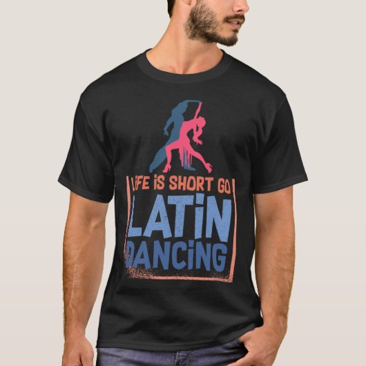 Latin Dance Music Shoes Lessons Beginner Workout D T-shirt (Voorkant)