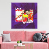 LATIN DANCE WORKOUT - Afgedrukt canvas Afdruk (Insitu (Woonkamer))