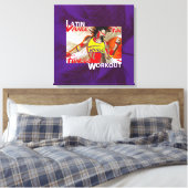 LATIN DANCE WORKOUT - Afgedrukt canvas Afdruk (Insitu (Slaapkamer))