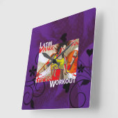 LATIN DANCE WORKOUT - Wandklok (Hoek)