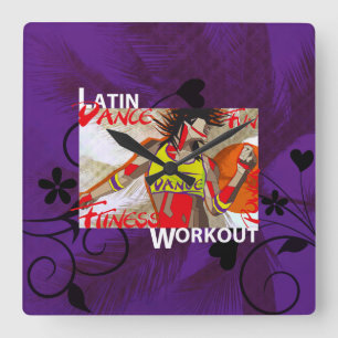 LATIN DANCE WORKOUT - Wandklok